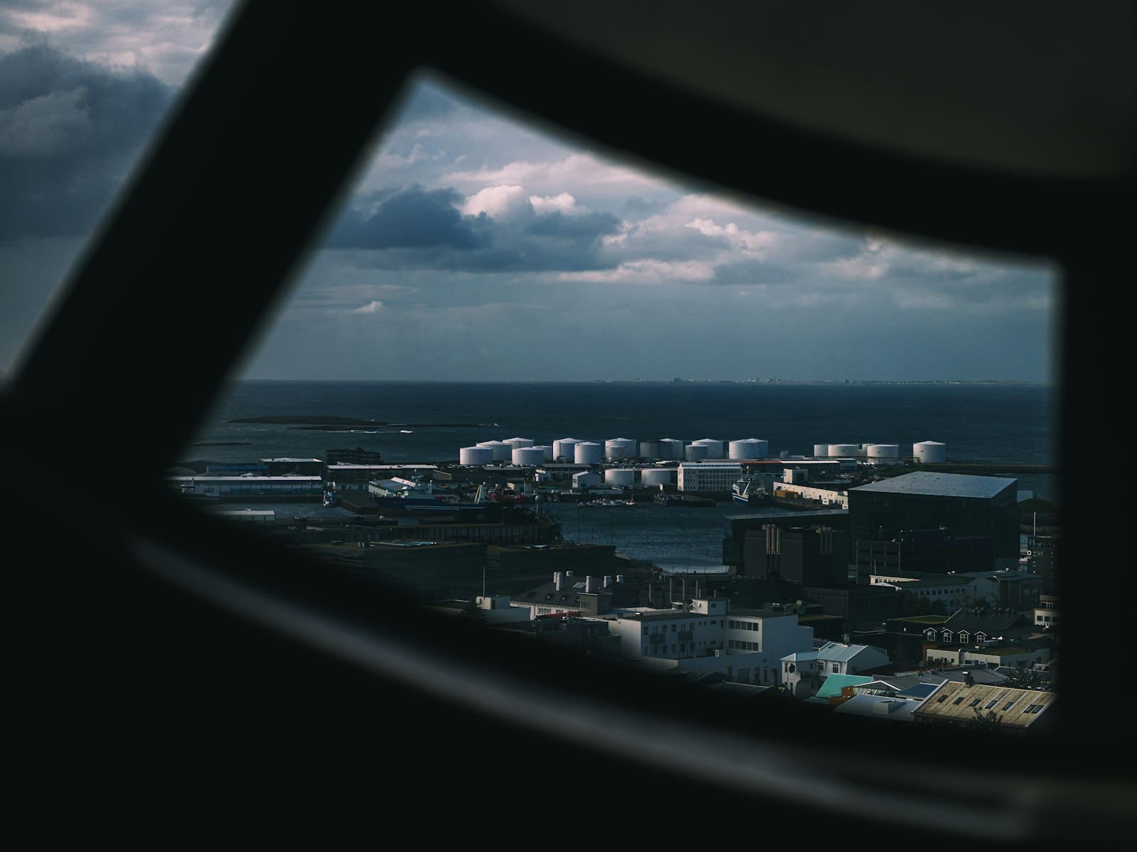 Bulk LPG storage tanks and distribution terminal infrastructure at a coastal oil and gas port